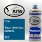 Preview: Opel, Seychellenblau Metallic, 295: 400ml Sprühdose, von ATW Autoteile West.